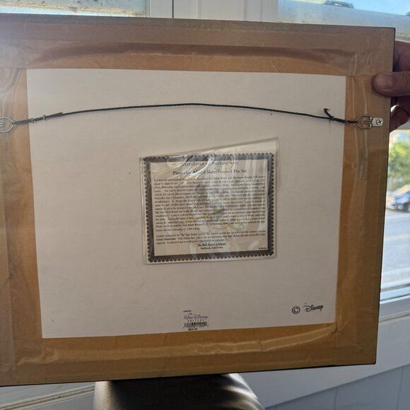 Pinocchio F-3 Character Model Sheet Framed Pin Set With Certificate Disney Limit - Picture 7 of 9